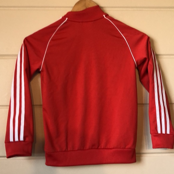 adidas Originals Track Jacket-Red Size Large - Picture 6 of 7